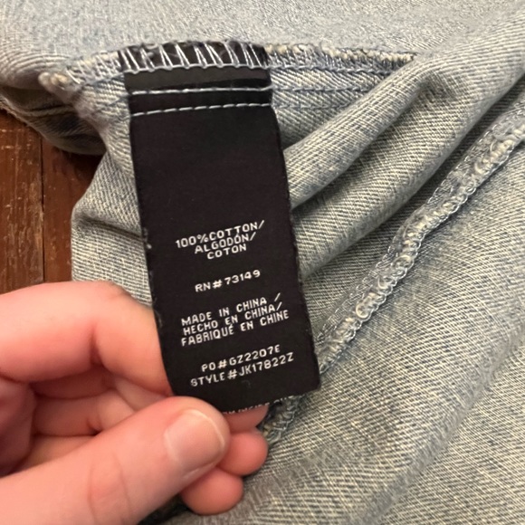 NWOT Fashion Nova Distressed Plus Sized Stereo Love Denim Jacket - Vintage - Picture 11 of 11